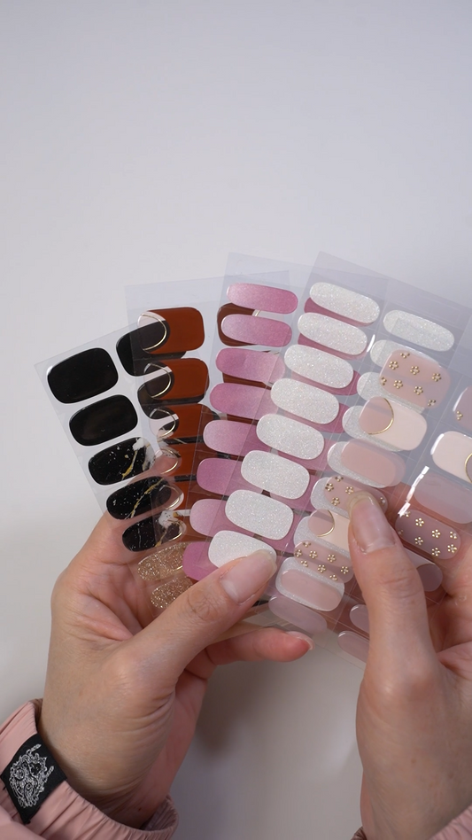 UV-Free Gel Nail Strips - Real Gel Texture (Classic Edition 16 Tips)