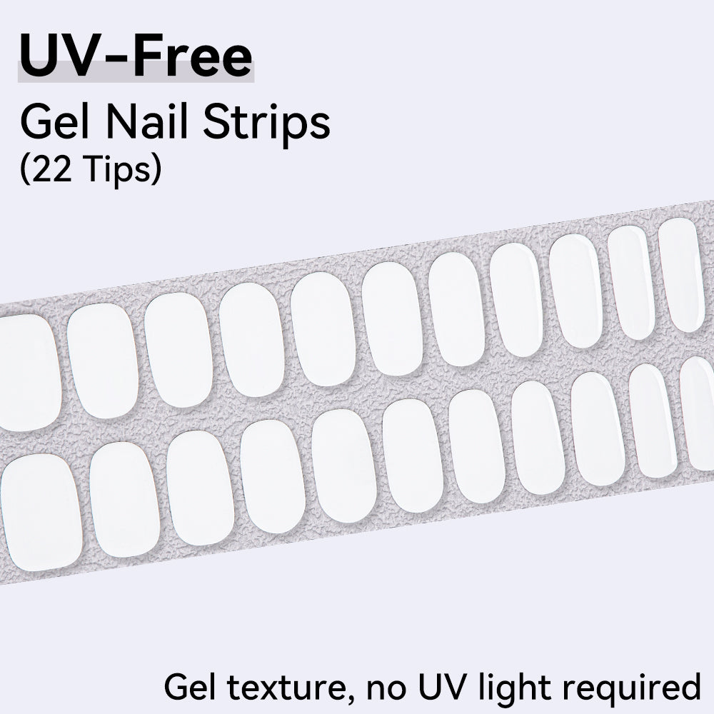 UV-Free Gel Nail Strips - Detailed Texture (Premium Edition 22 Tips)
