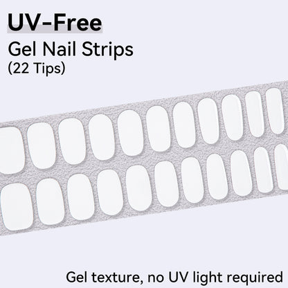 UV-Free Gel Nail Strips - Detailed Texture (Premium Edition 22 Tips)