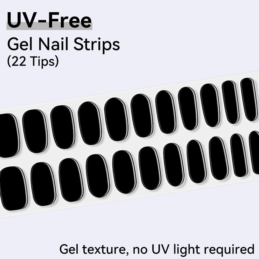 UV-Free Gel Nail Strips - Detailed Texture (Premium Edition 22 Tips)