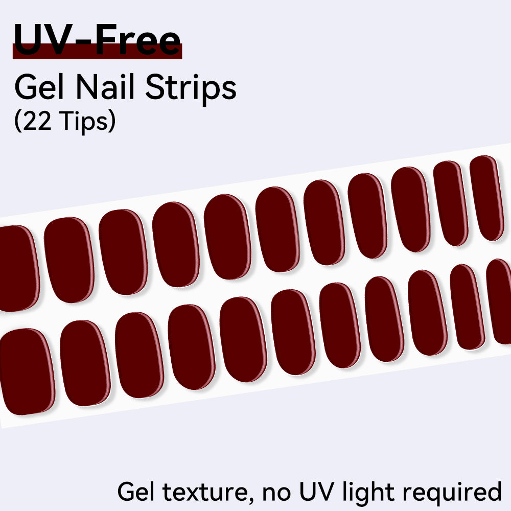 UV-Free Gel Nail Strips - Detailed Texture (Premium Edition 22 Tips)