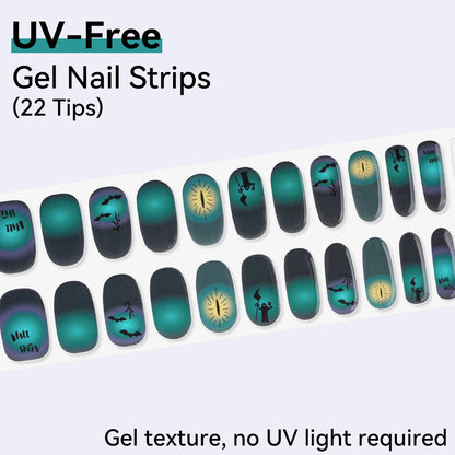 UV-Free Gel Nail Strips - Detailed Texture (Premium Edition 22 Tips)