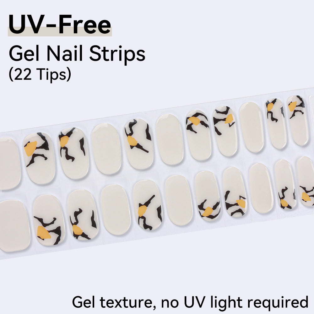 UV-Free Gel Nail Strips - Detailed Texture (Premium Edition 22 Tips)