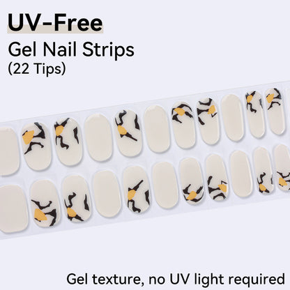 UV-Free Gel Nail Strips - Detailed Texture (Premium Edition 22 Tips)