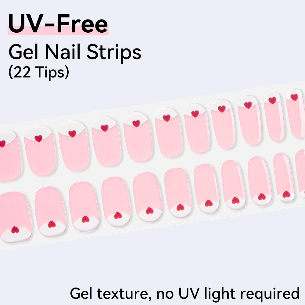 UV-Free Gel Nail Strips - Detailed Texture (Premium Edition 22 Tips)