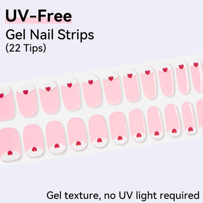UV-Free Gel Nail Strips - Detailed Texture (Premium Edition 22 Tips)