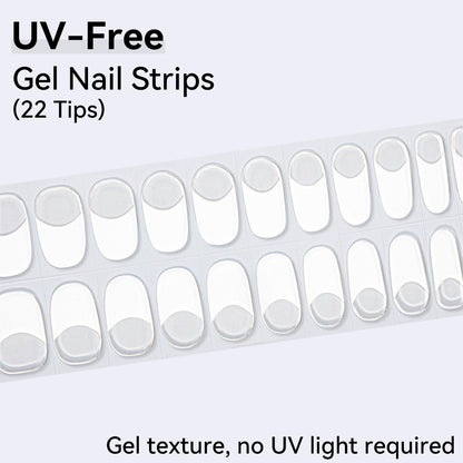UV-Free Gel Nail Strips - Detailed Texture (Premium Edition 22 Tips)