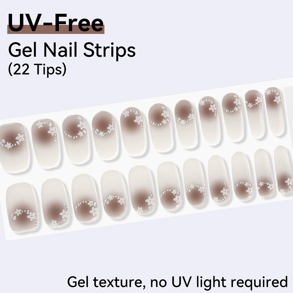 UV-Free Gel Nail Strips - Detailed Texture (Premium Edition 22 Tips)