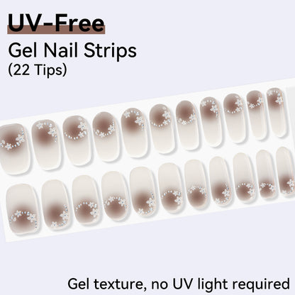 UV-Free Gel Nail Strips - Detailed Texture (Premium Edition 22 Tips)