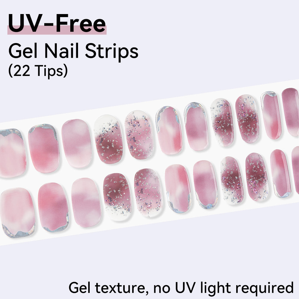 UV-Free Gel Nail Strips - Detailed Texture (Premium Edition 22 Tips)