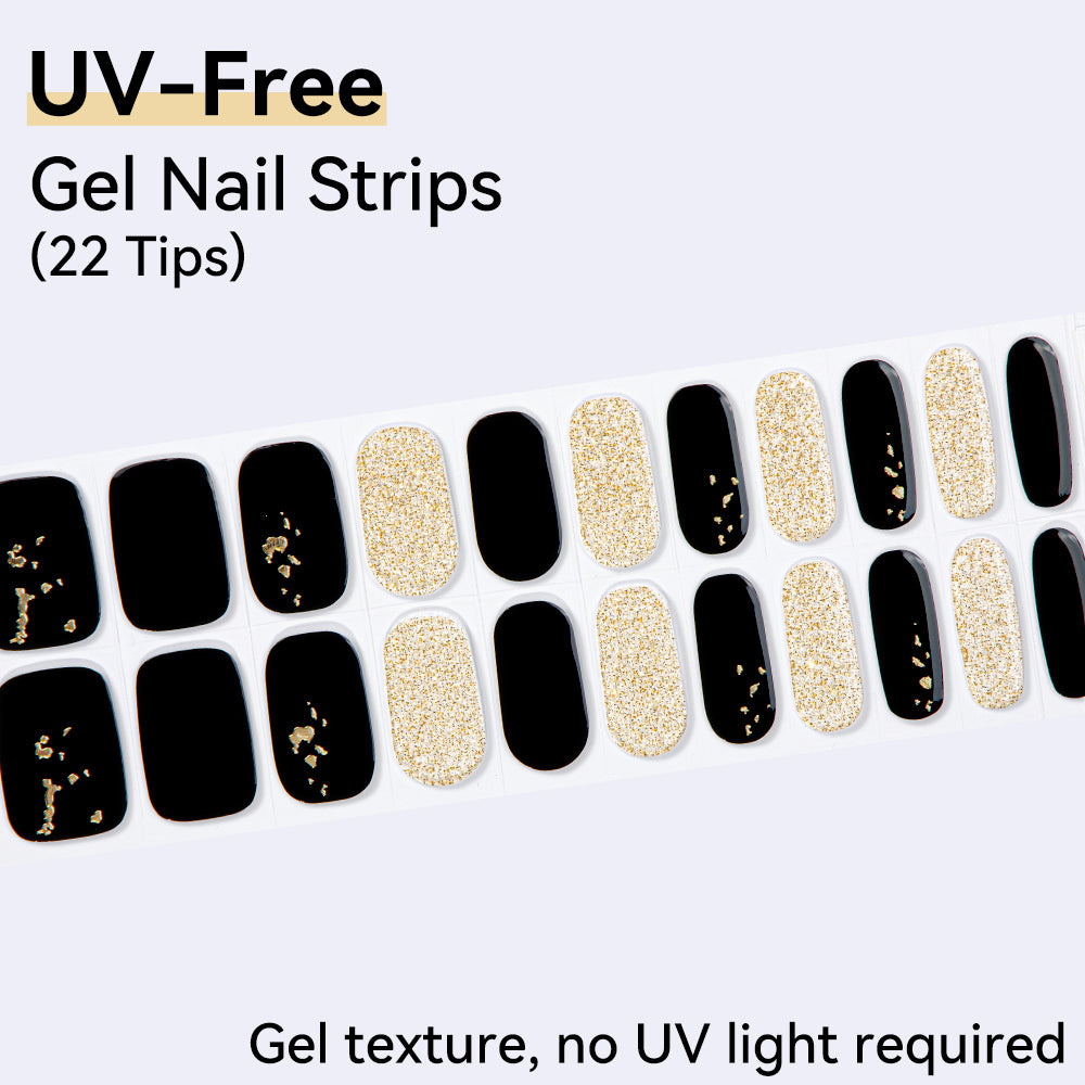 UV-Free Gel Nail Strips - Detailed Texture (Premium Edition 22 Tips)
