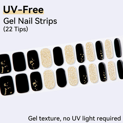 UV-Free Gel Nail Strips - Detailed Texture (Premium Edition 22 Tips)