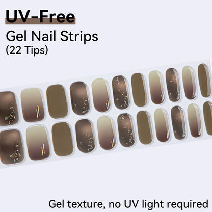 UV-Free Gel Nail Strips - Detailed Texture (Premium Edition 22 Tips)
