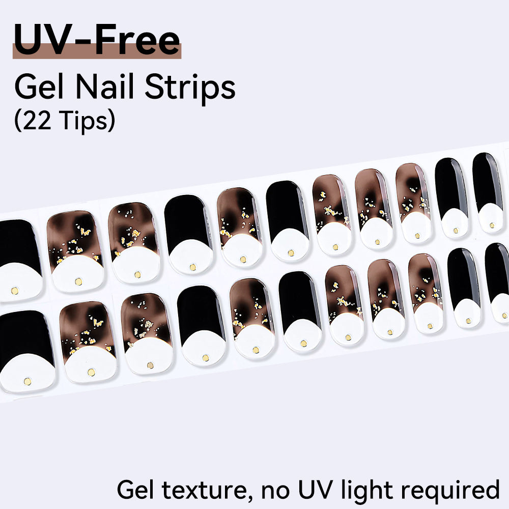 UV-Free Gel Nail Strips - Detailed Texture (Premium Edition 22 Tips)