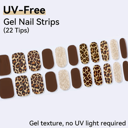 UV-Free Gel Nail Strips - Detailed Texture (Premium Edition 22 Tips)