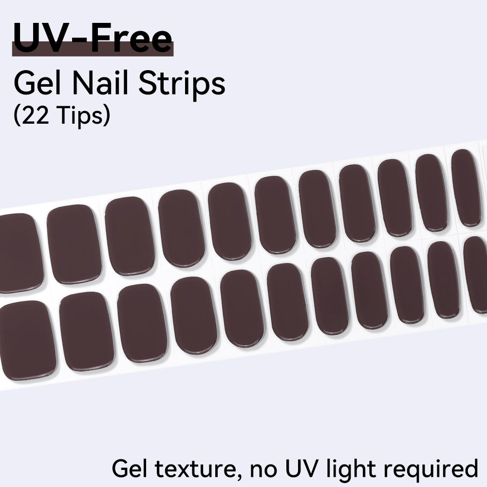 UV-Free Gel Nail Strips - Detailed Texture (Premium Edition 22 Tips)