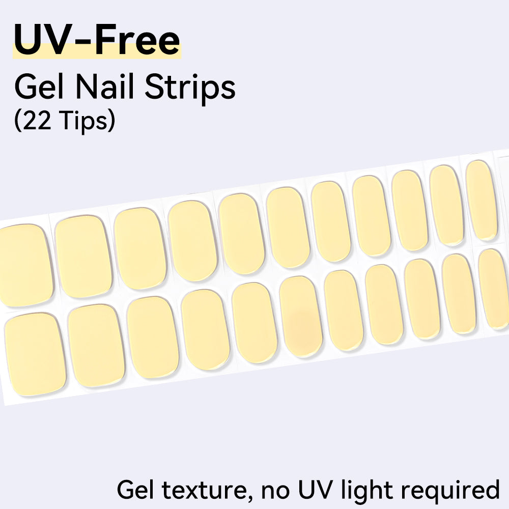 UV-Free Gel Nail Strips - Detailed Texture (Premium Edition 22 Tips)