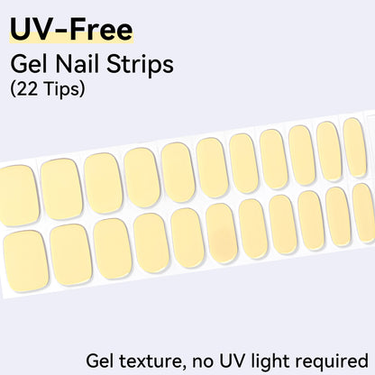 UV-Free Gel Nail Strips - Detailed Texture (Premium Edition 22 Tips)