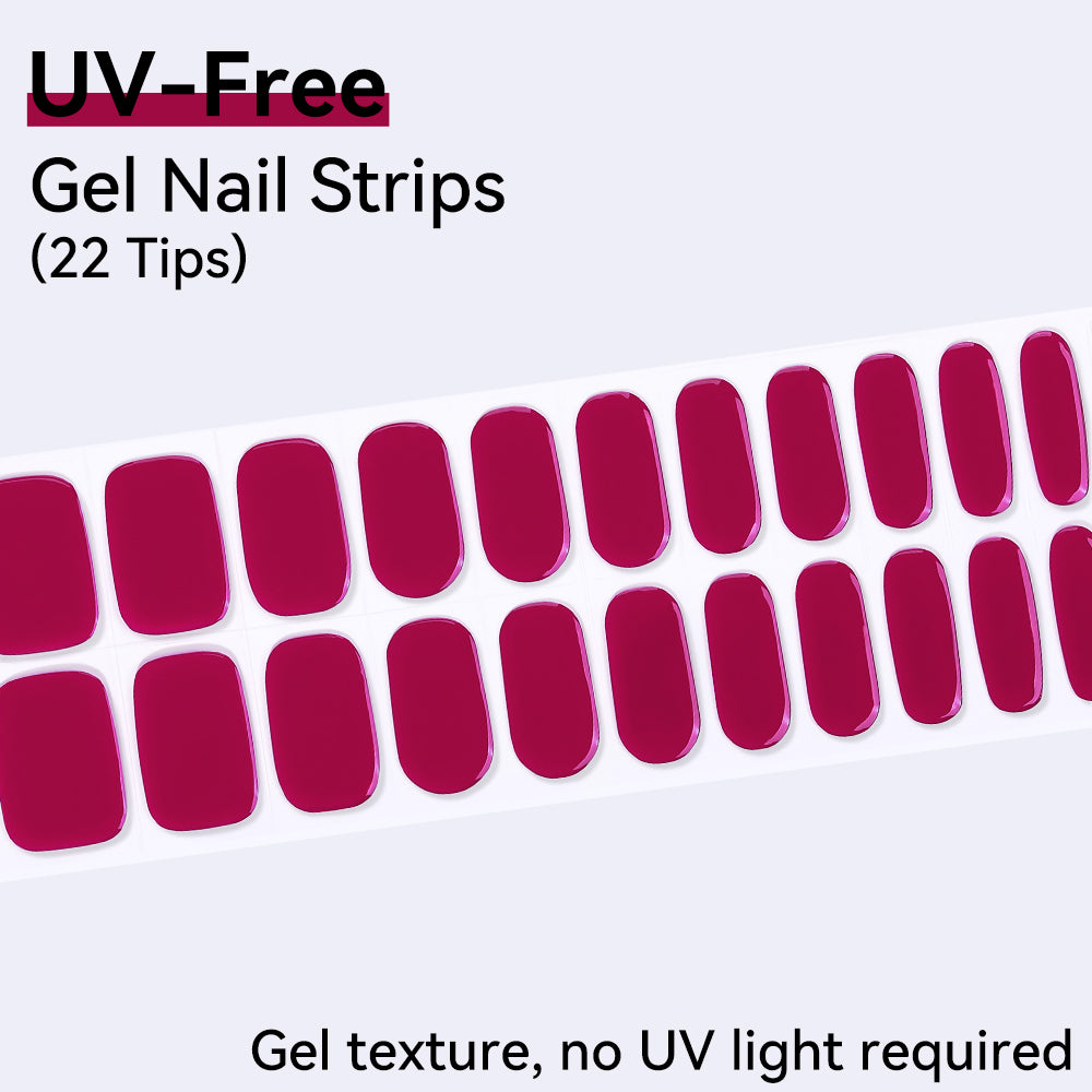 UV-Free Gel Nail Strips - Detailed Texture (Premium Edition 22 Tips)