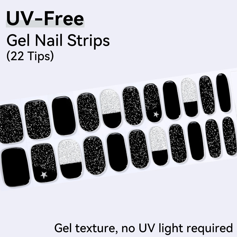 UV-Free Gel Nail Strips - Detailed Texture (Premium Edition 22 Tips)