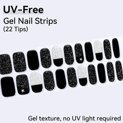 UV-Free Gel Nail Strips - Detailed Texture (Premium Edition 22 Tips)