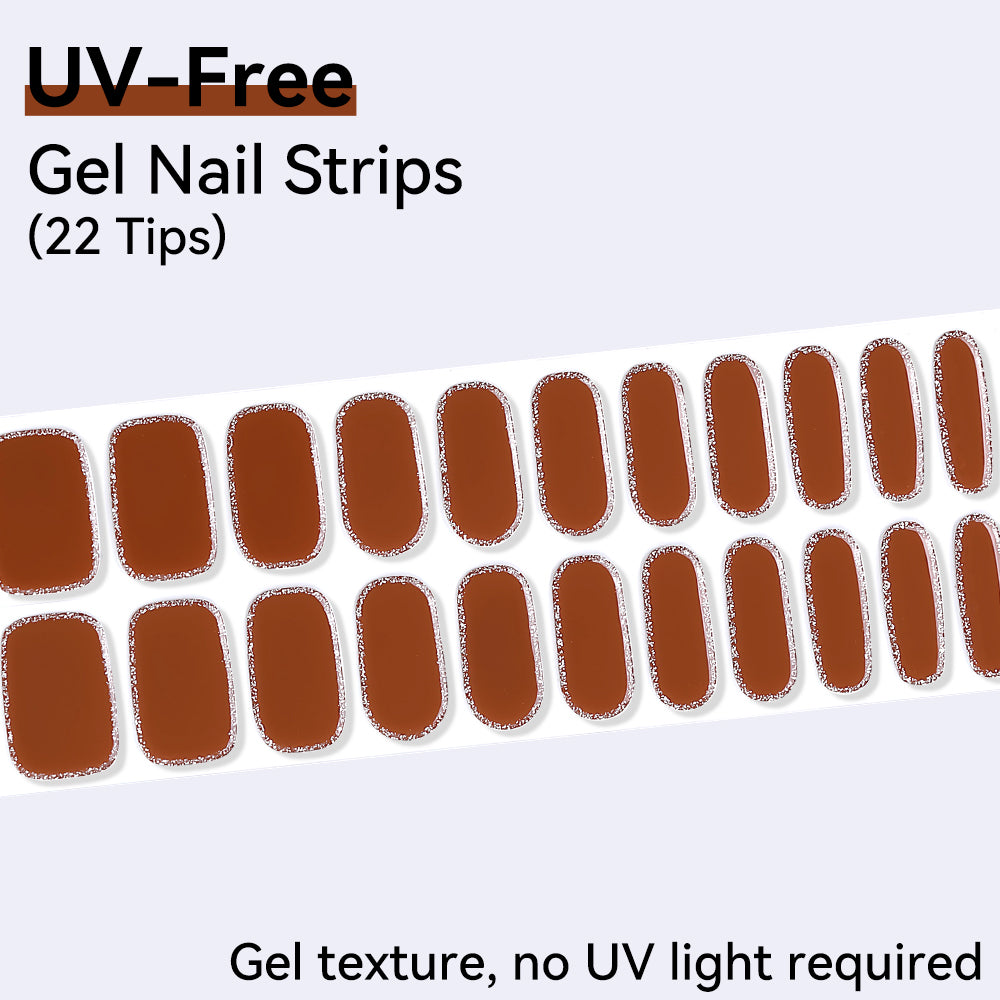 UV-Free Gel Nail Strips - Detailed Texture (Premium Edition 22 Tips)