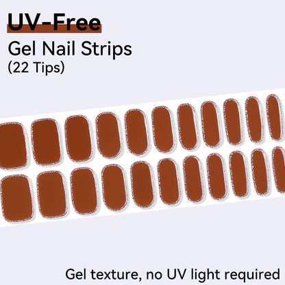 UV-Free Gel Nail Strips - Detailed Texture (Premium Edition 22 Tips)
