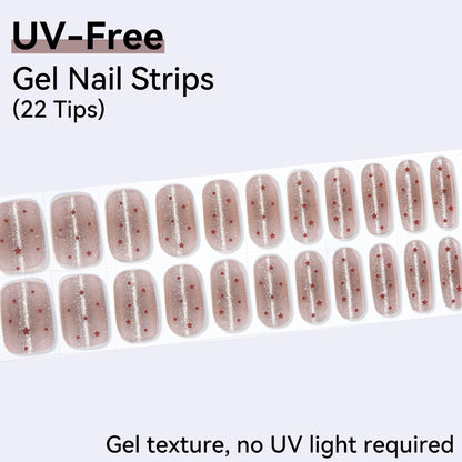 UV-Free Gel Nail Strips - Detailed Texture (Premium Edition 22 Tips)