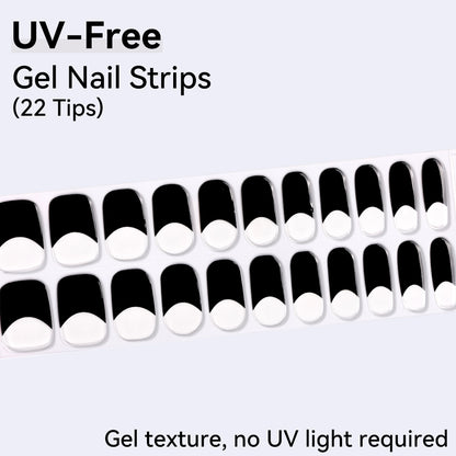 UV-Free Gel Nail Strips - Detailed Texture (Premium Edition 22 Tips)