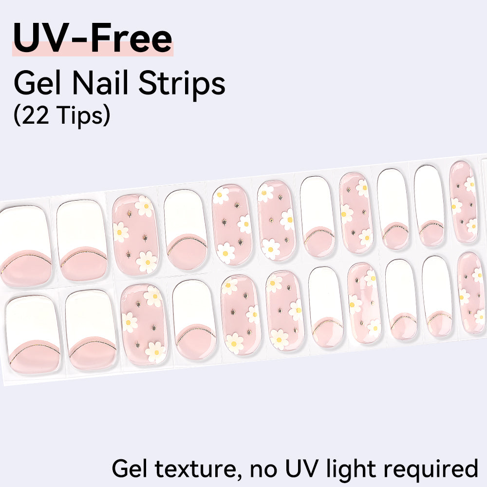 UV-Free Gel Nail Strips - Detailed Texture (Premium Edition 22 Tips)