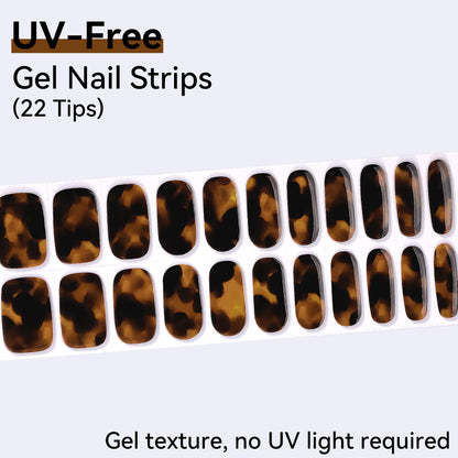 UV-Free Gel Nail Strips - Detailed Texture (Premium Edition 22 Tips)