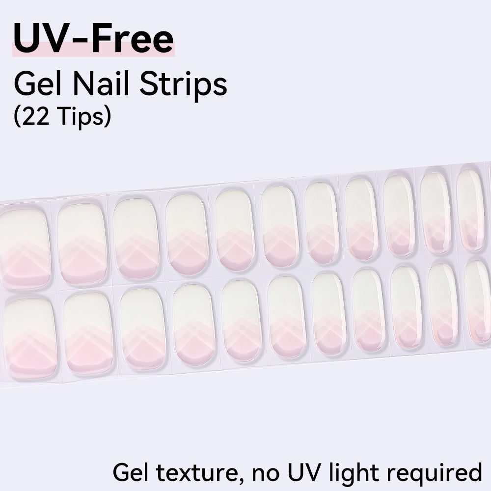 UV-Free Gel Nail Strips - Detailed Texture (Premium Edition 22 Tips)