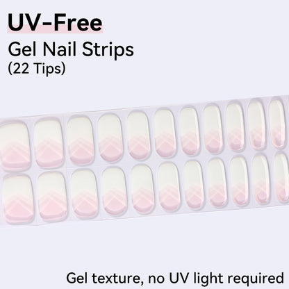 UV-Free Gel Nail Strips - Detailed Texture (Premium Edition 22 Tips)