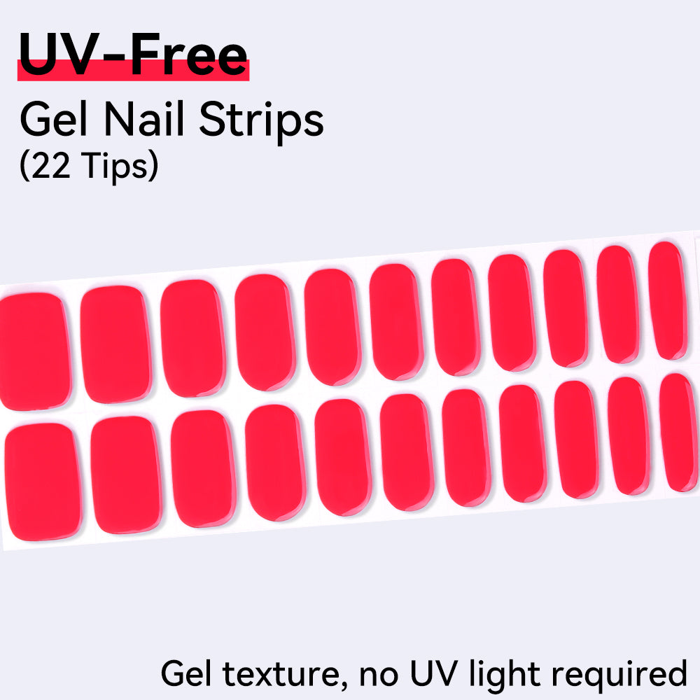 UV-Free Gel Nail Strips - Detailed Texture (Premium Edition 22 Tips)