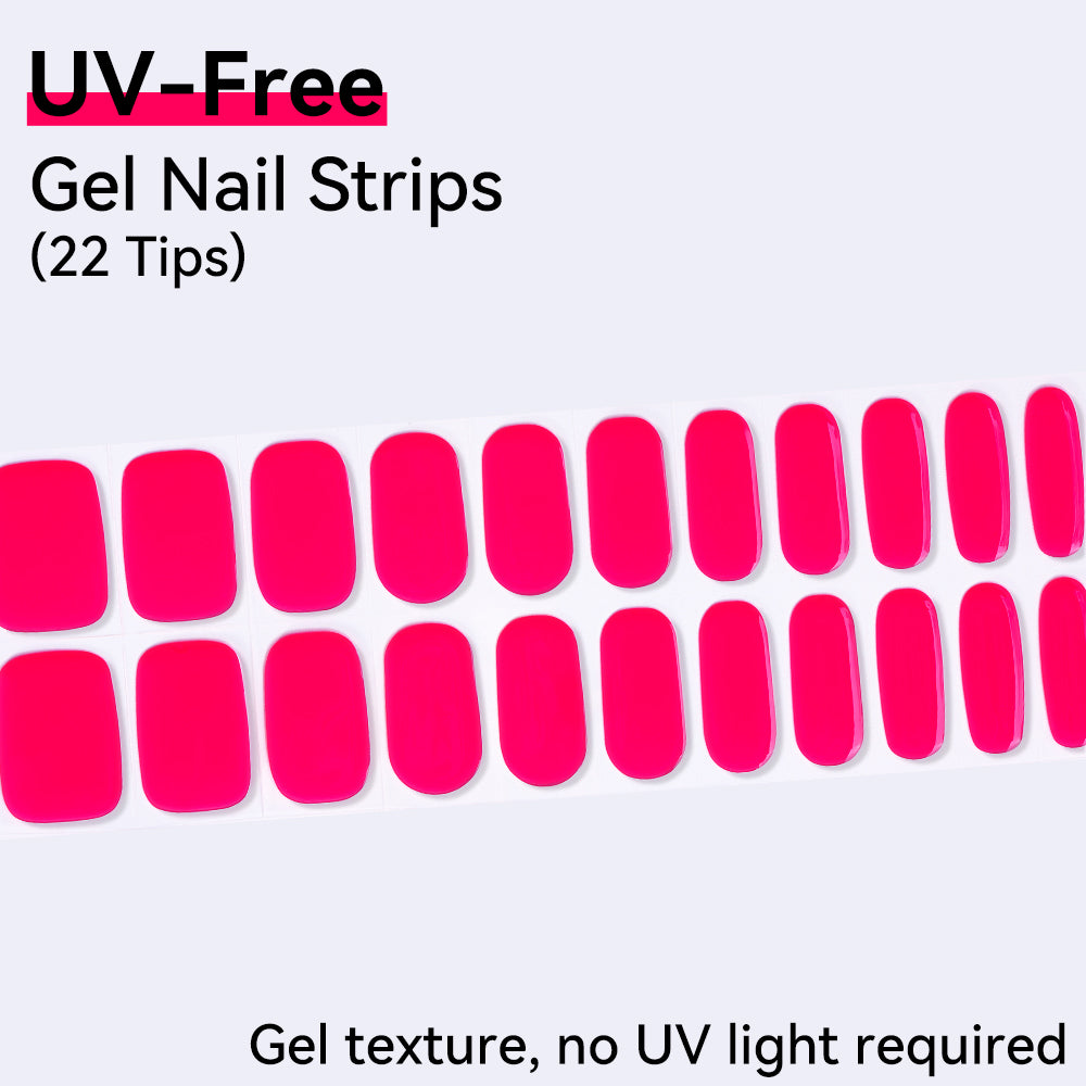UV-Free Gel Nail Strips - Detailed Texture (Premium Edition 22 Tips)