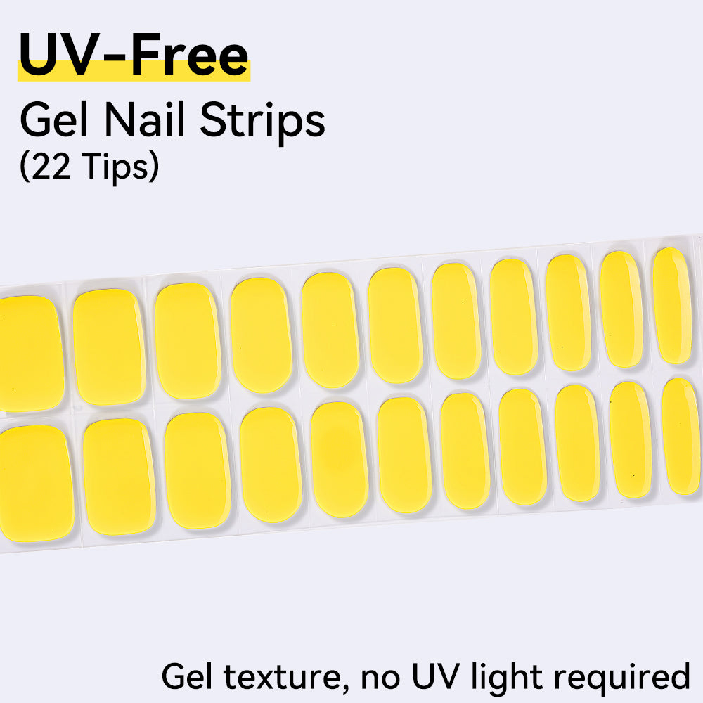 UV-Free Gel Nail Strips - Detailed Texture (Premium Edition 22 Tips)