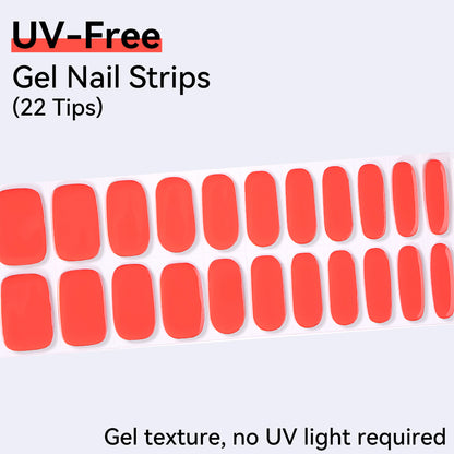 UV-Free Gel Nail Strips - Detailed Texture (Premium Edition 22 Tips)
