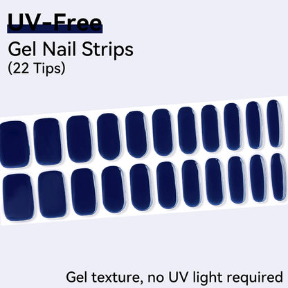 UV-Free Gel Nail Strips - Detailed Texture (Premium Edition 22 Tips)
