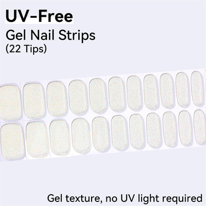 UV-Free Gel Nail Strips - Detailed Texture (Premium Edition 22 Tips)