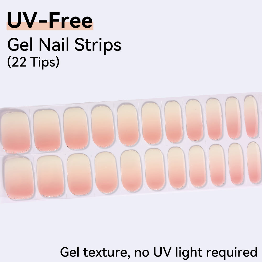 UV-Free Gel Nail Strips - Detailed Texture (Premium Edition 22 Tips)