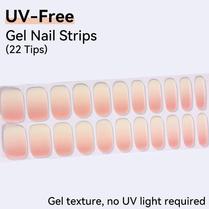 UV-Free Gel Nail Strips - Detailed Texture (Premium Edition 22 Tips)