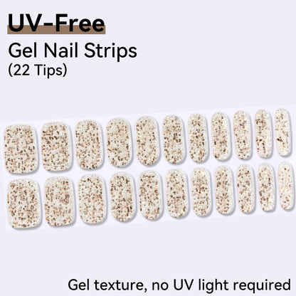 UV-Free Gel Nail Strips - Detailed Texture (Premium Edition 22 Tips)