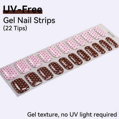 UV-Free Gel Nail Strips - Detailed Texture (Premium Edition 22 Tips)