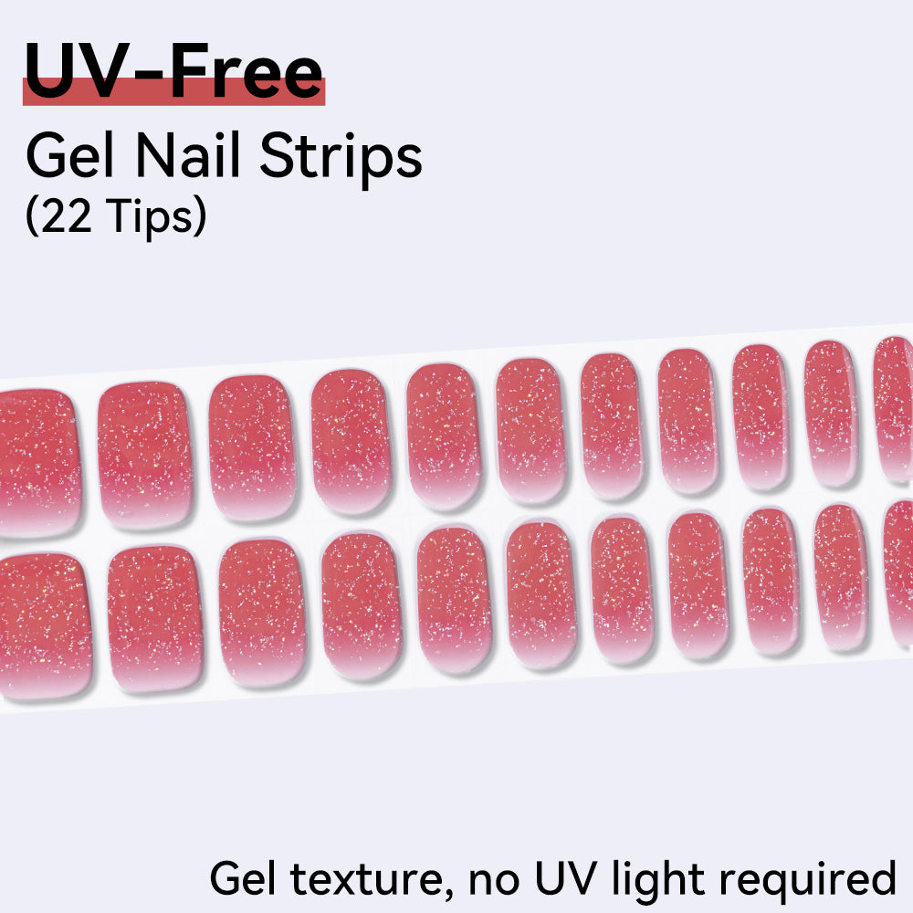UV-Free Gel Nail Strips - Detailed Texture (Premium Edition 22 Tips)