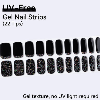 UV-Free Gel Nail Strips - Detailed Texture (Premium Edition 22 Tips)