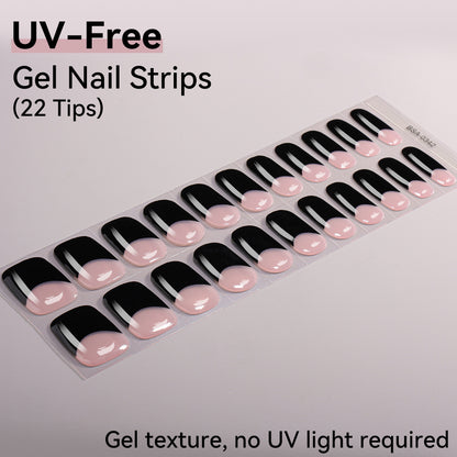 UV-Free Gel Nail Strips - Detailed Texture (Premium Edition 22 Tips)