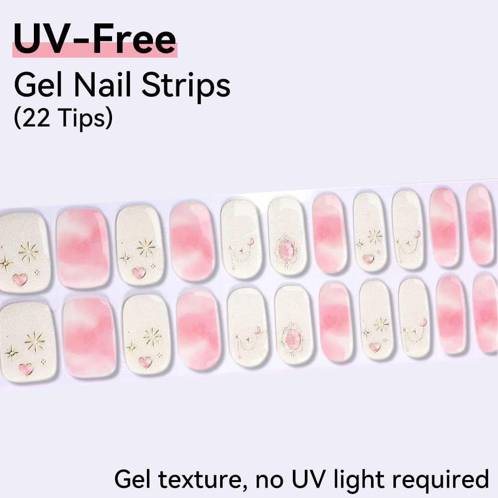 UV-Free Gel Nail Strips - Detailed Texture (Premium Edition 22 Tips)