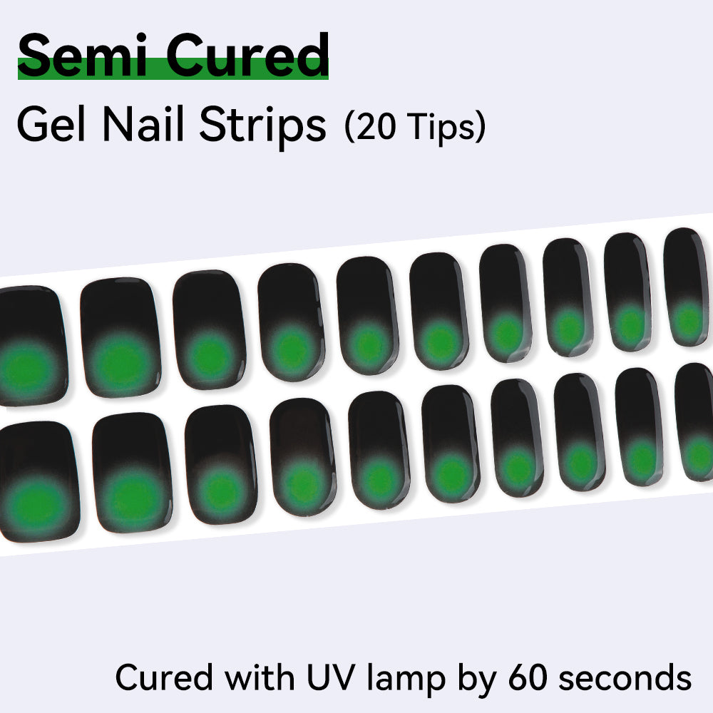 Semi-Cured Gel Nail Strips - Precision Fit Series (20 Tips) - UV/LED lamp Required