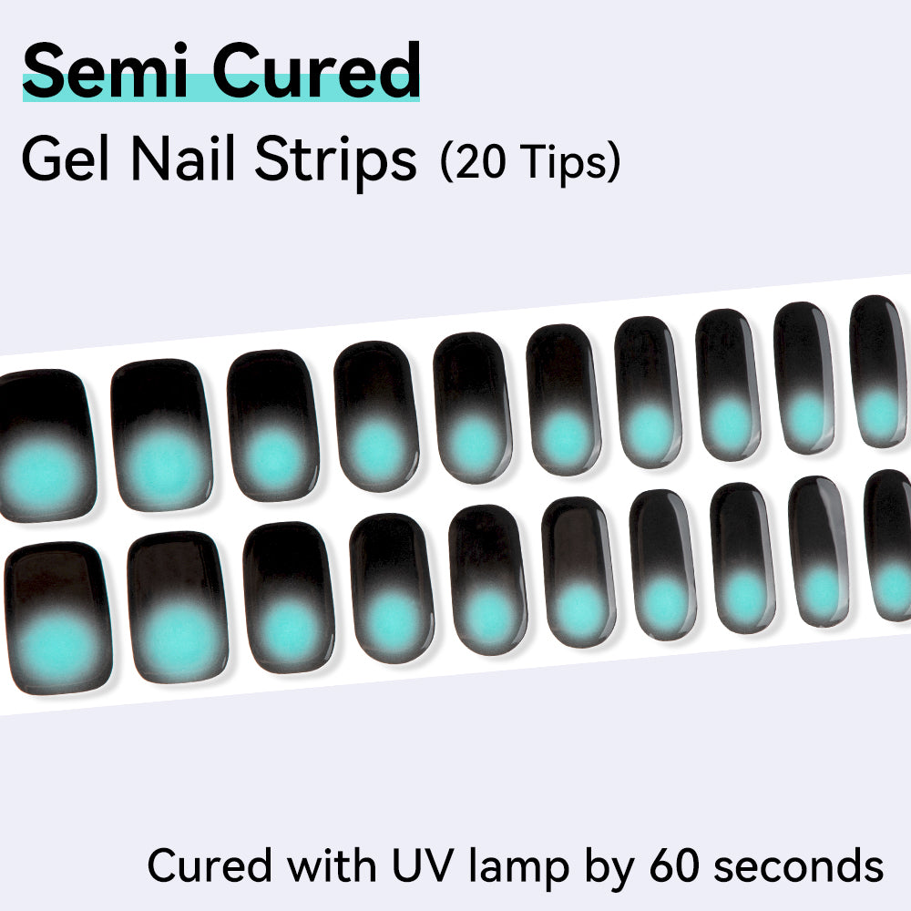 Semi-Cured Gel Nail Strips - Precision Fit Series (20 Tips) - UV/LED lamp Required
