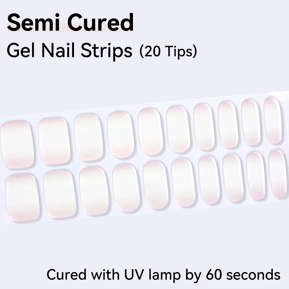 Semi-Cured Gel Nail Strips - Precision Fit Series (20 Tips) - UV/LED lamp Required